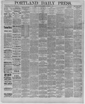 Portland Daily Press: November 13,1886