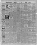 Portland Daily Press: November 17,1886