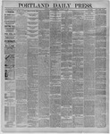 Portland Daily Press: November 19,1886