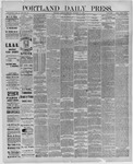 Portland Daily Press: November 20,1886