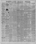 Portland Daily Press: November 22,1886