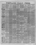 Portland Daily Press: November 29,1886