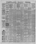 Portland Daily Press: December 03,1886