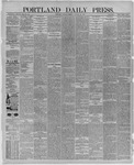 Portland Daily Press: January 25,1887