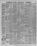 Portland Daily Press: January 31,1887