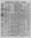 Portland Daily Press: March 15,1887