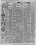Portland Daily Press: March 29,1887