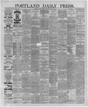 Portland Daily Press: July 30,1887