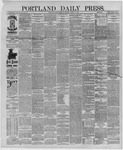 Portland Daily Press: August 11,1887