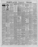 Portland Daily Press: October 13,1887