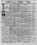 Portland Daily Press: October 15,1887