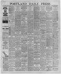 Portland Daily Press: October 25,1887