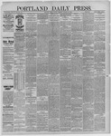 Portland Daily Press:  January 23,1888