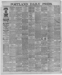 Portland Daily Press:  January 25,1888