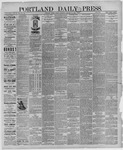 Portland Daily Press:  January 30,1888
