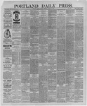Portland Daily Press: March 27,1888