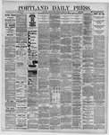 Portland Daily Press: August 29,1891