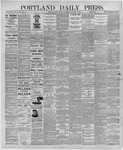 Portland Daily Press: September 10,1891