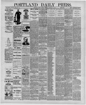 Portland Daily Press: November 10,1891