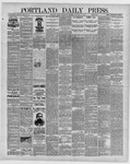 Portland Daily Press: November 25,1891