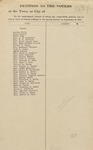 Suffrage Petition Carmel Maine, 1917
