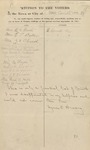 Suffrage Petition Corinth Maine, 1917