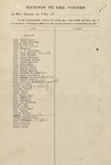 Suffrage Petition Howland Maine, 1917