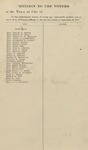 Suffrage Petition Kedusekeag Maine, 1917
