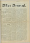 Phillips Phonograph : Vol. 5, No. 26 March 02,1883 by Phillips Phonograph Newspaper
