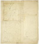 Page 43. Plan of Township 2 in the 11th Range of townships West from the East line of the State; Plan of the east half of Township numbered six in the second range of townships north of Bingham's purchase east of Penobscot River; Plan of Township No. 6 Range 1 North of Bingham's Kennebec Purchase by Benjamin Waterhouse, Zebulon Bradley, and Joseph L. Kelsey