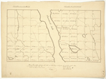 Page 36. Plan of Townships Number 4 in the 12th and 13th Ranges west from the east line of the State surveyed in 1835. by Caleb Leavitt, James Frost, and John H. Smith
