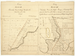 Page 40.  Plan of Township 12 5th Range West from the East Line of the State;  Plan of Township Number 10 in the Fifth Range of Townships West from the East line of the State as Surveyed in the summer of 1838.