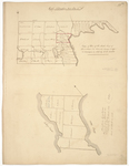 Page 22. Plan of the South Half of Township 1 Titcomb's Survey; Plan of Lands Lying Between Raymond and Standish as Assigned to Maine by Caleb Leavitt and L. Leach
