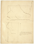 Page 40. Plan of Township 1 Range 6 WBKP (Kibby Township); Plan of China Academy land by John Webber
