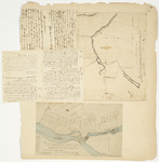 Page 16.  Plan of half township of land granted to Hopkins Academy (1826);  Plan of 32 settlers lots on the west side of Penobscot River (1814)