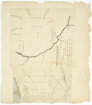 Page 17. Plan of Township Number One on the West Side of the Penobscot River, reserved for Penobscot Indians agreeable to treaty of the 30th June 1818; Plan of a tract of land granted to Thomas Johnson and others containing 8,103 acres as surveyed the 30th October 1818 by Lothrop Lewis and Joseph Treat