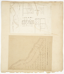Page 05. Plan of lots in Township 13 Range 6, Township 10 Range 5, Township 4 Range 4, and Township 4 Range 5; Plan of Township letter G Range 1 WELS by Daniel Dennett and William D. Dana