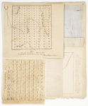 Page 11. Plans of Township 11 Range 3 WELS, Township 7 Range 10 WELS, St Francis, and township survey with owner names by HIram Chapman and Zebulon Bradley