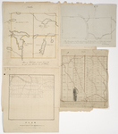 Page 13. Plan of Township No. 6 Range 8 WELS; Plan of Township No. 12 Range 4 WELS; Plan of Township Letter E Range 2 WELS; Plan of the two Indian Townships lying each side of the Penobscot River near the Mattawamkeag by Joel Wellington, Thomas Sawyer, and J. L. Kelsey