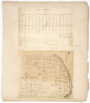 Page 16. Plan of the east half of Township Number Six in the Second Range of townships North of Bingham's purchase east of the Penobscot River; Plan of unnamed location with lot owners names by Joseph Kelsey