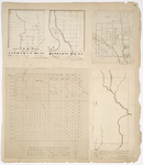 Page 17. Plan of Township No. 3 R5 and Township No. 10 R4; Plan of T4 R1 NBKP; Plan of Talmadge; Plan of T3 R8 NWP by Rufus Gilmore, William D. Dana, and Eleazar Coburn