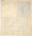 Page 30. Plan showing the situation of two lots of land numbered 21 & 22 in Township No. 17 in the 8th Range WELS; A Plan of Township No. 3 in the 13th Range of Townships West from the East Line of the State of Maine; Survey of two lots of land No. 3 & 5 in Township No. 16 in the 10th range near the mouth of the Allagash. by John Webber and Joseph L. Kelsey