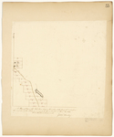 Page 55. A Plan of Lots on the Fish River in Township 15 Range 6 west from the east line of the State as surveyed by the subscriber in June A.D. 1844. by Zebulon Bradley