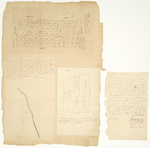 Page 34.  Plan of Surry and plan of Farmington with letter to Land Agents of Massachusetts and Maine