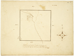 Page 06.  This plan represents Township No. 2 Range 2 on the Schoodic river with five hundred acres of timber land surveyed for James Boyce by George H. Moore in September ADomini 1825 under the direction of James Irish, Land Agent