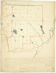 Page 12. This plan represents within the red lines twenty one townships of land between the rivers Kenenbeck and Penobscot surveyed for the Commonwealth of Massachusetts by the subscribers A.D. 1792. by Ephraim Ballard and Samuel Weston