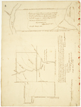 Page 29.  Plan of 5000 acres granted to Joseph Treat, Esq.;  Plan of land granted for road through Dixmont