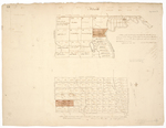 Page 23.  Plans of Lambert Lake Township and Stacyville Plantation - 2 maps, 1832