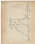 Page 58.5.  Plan of the East Line of Township No. 6 north of Bingham as begun by Park Holland in 1794 and retraced and finished in April 1843 by Benjamin R. Jones