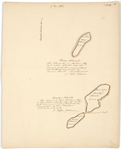 Page 44. Plan of Stones Island and Larreby Island in Machiasport, 1785 by Rufus Putnam, John Matthews, and Samuel Titcomb